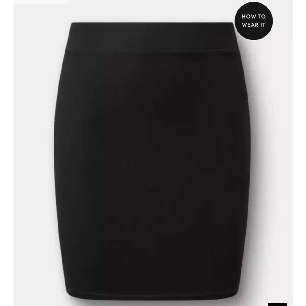 Women's Torrid Black Pencil Skirt Size 1 - Picture 3 of 3